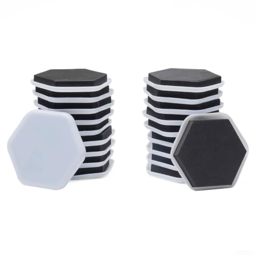 Möbelgleiter 20-teiliges Set aus selbstklebenden Kunststoff-Pads zum Bewegen schwerer Tische, Sofas, Betten und Kommoden, einfach auf Teppich, Holzböden und anderen Oberflächen ohne Beschädigung Möbelgleiter 20-teiliges Set aus selbstklebenden Kunststoff-Pads zum Bewegen schwerer Tische, Sofas, Betten und Kommoden, einfach auf Teppich, Holzböden und anderen Oberflächen ohne Beschädigung von CashMuch