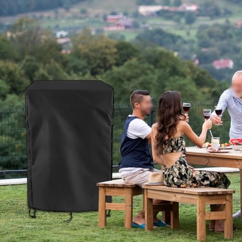 Outdoor-Kochfritteusen-Abdeckung, wasserdicht und staubdicht, mit verstellbaren Riemen, perfekt, um Ihre Fritteuse das ganze Jahr über sicher zu halten (33 x 33 x 69,9 cm) von CashMuch
