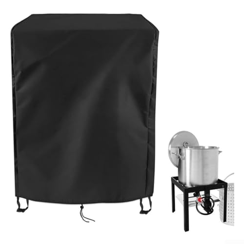Outdoor-Kochfritteusen-Abdeckung, wasserdicht und staubdicht, mit verstellbaren Riemen, perfekt, um Ihre Fritteuse das ganze Jahr über sicher zu halten (39,9 x 39,9 x 50 cm) von CashMuch