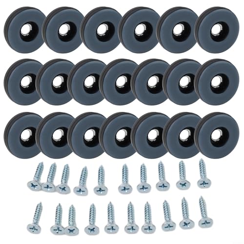 PTFE-Möbelgleiter 20 Stück Protektoren für reibungslose Bewegung von Betten, Sofas, Tischen und Stühlen, verhindert Bodenkratzer von CashMuch