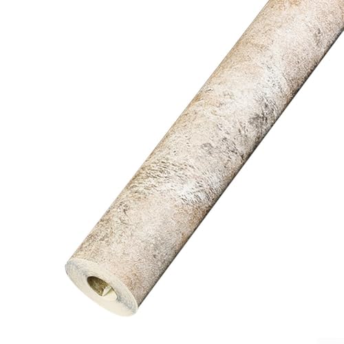 PVC-Tapete mit markanter Kieselalgen-Textur (gelb) von CashMuch