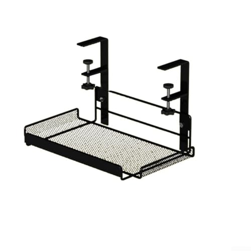 Platzsparende Kabelmanagementablage unter dem Schreibtisch, kein Bohren erforderlich, Design, um Ihre Kabel ordentlich organisiert und zugänglich zu halten (schwarz, S) von CashMuch
