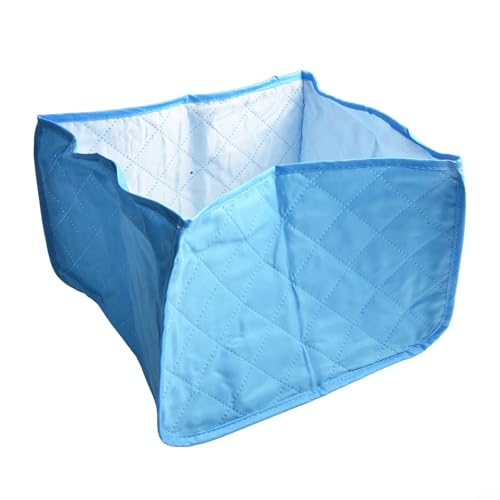 Polyester-Toaster-Abdeckung für 2 4-Scheiben-Modelle, schützt vor Staubflecken und leicht zu reinigendem Design (Blau L) von CashMuch