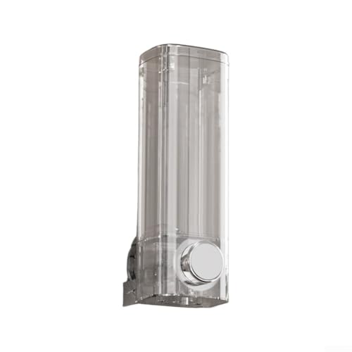 Punch Seifenspender zur Wandmontage, starker Saugnapf mit 450 ml Fassungsvermögen für einfache Verwendung (transparent) von CashMuch