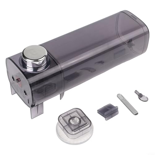 Punch Seifenspender zur Wandmontage, starker Saugnapf mit 450 ml Fassungsvermögen für einfache Verwendung (transparentes Grau) von CashMuch