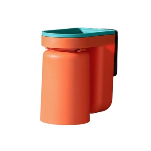 Punch Zahnbürstenhalter mit wandmontiertem Mundspülbecherhalter entworfen, um Platz zu sparen und vor Feuchtigkeit zu schützen (orange) von CashMuch