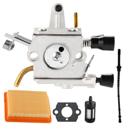 Rasenmäher Vergaserteile für FS400 Für FS450 Für FS480 Für SP400 Serie mit Kraftstoffleitung Kraftstofffilter 41341410300 Luftfilter und Dichtung Kompatibel mit Rasenmäher-Modellen von CashMuch