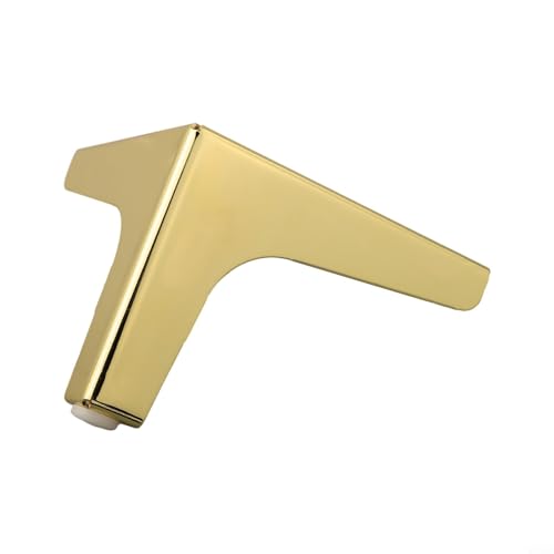 Robuste dreieckige Sofa-Beine, 10 cm, Metallfüße für Möbelprojekte und individuelle Lösungen (1 Stück, goldfarben) von CashMuch