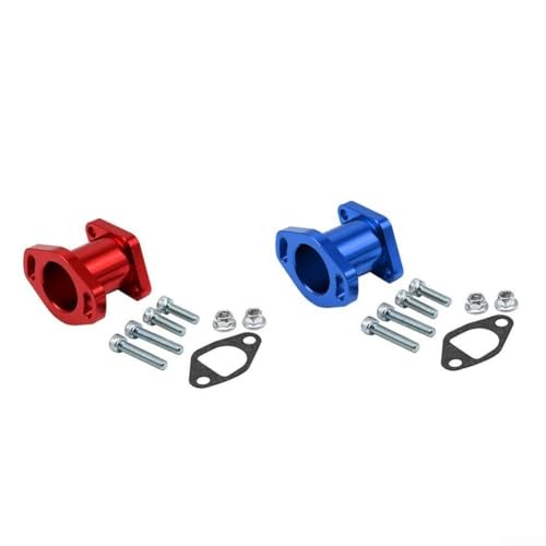 Robuster CNC-Ansaugkrümmer-Adapter für VM22 PZ19 PZ26 Motoranwendungen (blau) von CashMuch