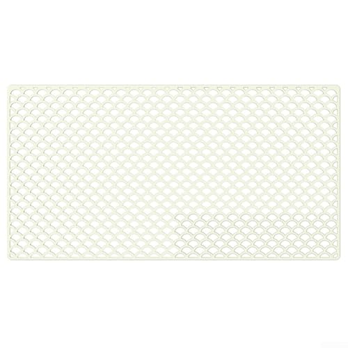 Rutschfeste Matte für Küchenspüle, 29 x 233,7 x 38,1 cm, Silikon, anpassbare Passform für Abfluss und einfache Wartung (weiß) von CashMuch