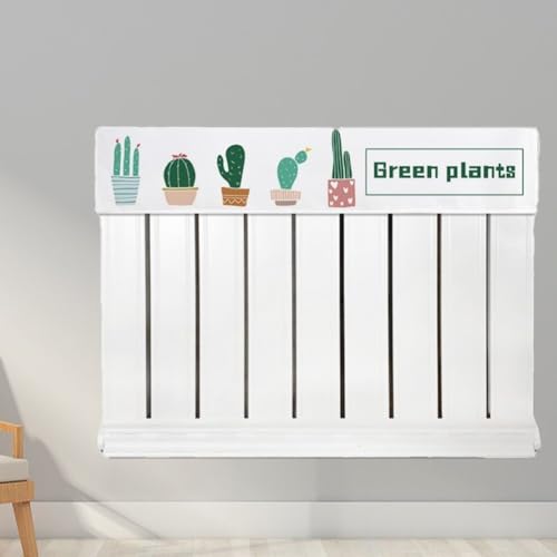Schützen Sie Ihren vertikalen Heizkörper vor Staub und Rauch mit dieser weichen Stoffabdeckung mit künstlerischen Blumen-Designs und einfacher Wartung für den täglichen Gebrauch (160 cm) von CashMuch