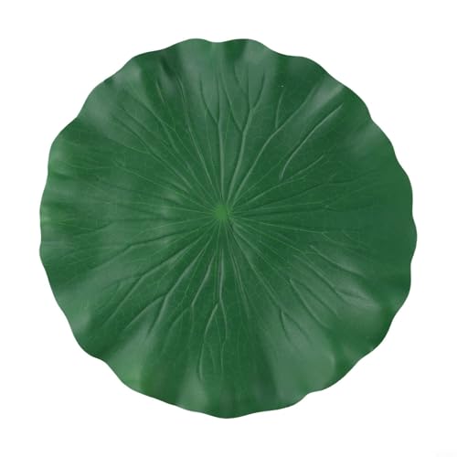 Schwimmende Wasserlilienblätter aus Schaumstoff für Aquarium und Pool, Grün, 4 Größen (28 cm) von CashMuch