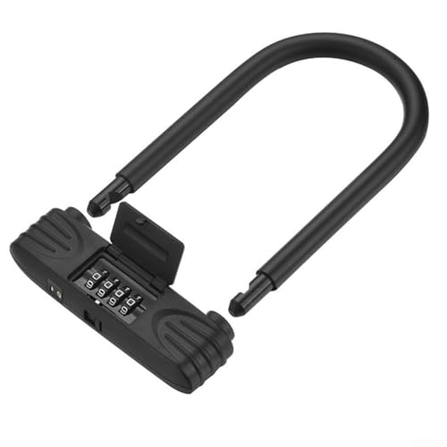 Sicheres U-förmiges Zahlenschloss, robust, wasserdicht, mit Zinklegierung und Stahl, für Fahrräder, Motorräder und Elektroroller von CashMuch