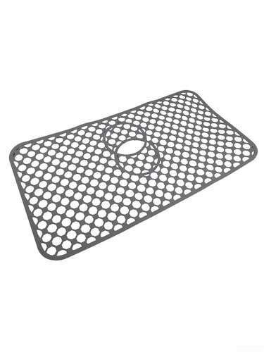 Silikonmatte für Spülbecken, rutschfestes Design für effektiven Abfluss, zusammenklappbar für einfache Lagerung, hitzebeständig für heißes Kochgeschirr (66,5 x 35,5 cm) von CashMuch