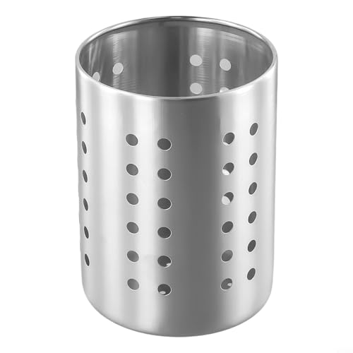Smart Design Abtropfhalter aus Edelstahl zur Aufbewahrung von Küchenutensilien wie Löffel und Essstäbchen (10 x 12,5 cm) von CashMuch