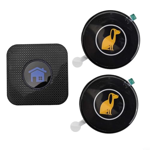 Smart Touch Sensitive Hunde-Türklingel, umfassende Trainingsunterstützung und einfache Einrichtung für vielbeschäftigte Haushalte (1 Empfänger + 2 Tasten) von CashMuch