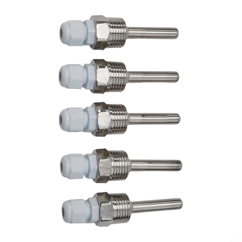 Thermowell G 12 Gewinde-Tauchhülse für Temperatursensor mit Feststellschraube (8 x 50 mm), 4 Stück von CashMuch