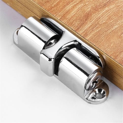 Unsichtbarer magnetischer Türstopper für Bodenschutz, nicht stanzender Halter mit Anti-Pinch-Sicherheitsverschluss zur Vermeidung von Türschäden und sicherer Positionierung (Chrom) von CashMuch
