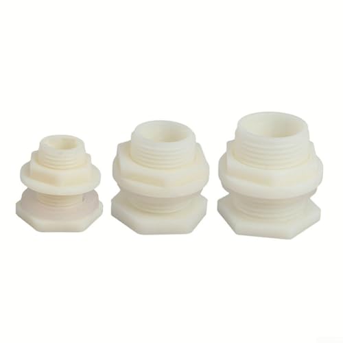 Wassertank-Anschluss, 1 x ABS-Schottverschraubung, kompatibel mit den meisten Regeneimern und Aquarien (1,27 cm) von CashMuch