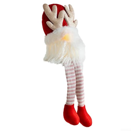 Weihnachtsmann-Puppen ohne Gesicht, aus weichen Materialien, perfekt für Zuhause während der Weihnachtszeit (rot) von CashMuch