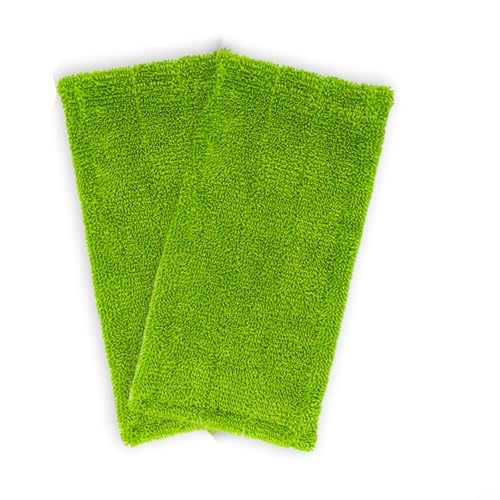 Wiederverwendbare Mikrofaser-Wischpads für Swiffer Wet und Dry 2er-Pack, einfache Befestigung für effiziente Reinigung (grün) von CashMuch