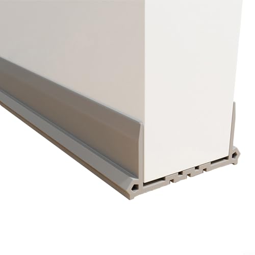 Winddichte Türbodendichtung PVC-Streifen für Energieeinsparung und Komfort (grau) von CashMuch