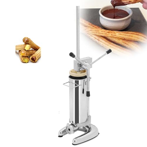 Cashwise Manuelle Churrera-Maschine, 2 l/3 l kommerzielle Donut-Churrera-Maschine mit 5 Formen, vertikale Churrera-Maschine aus Edelstahl, Churros-Füllmaschine,2L Cashwise Manuelle Churrera-Maschine, 2 l/3 l kommerzielle Donut-Churrera-Maschine mit 5 Formen, vertikale Churrera-Maschine aus Edelstahl, Churros-Füllmaschine,2L von Cashwise