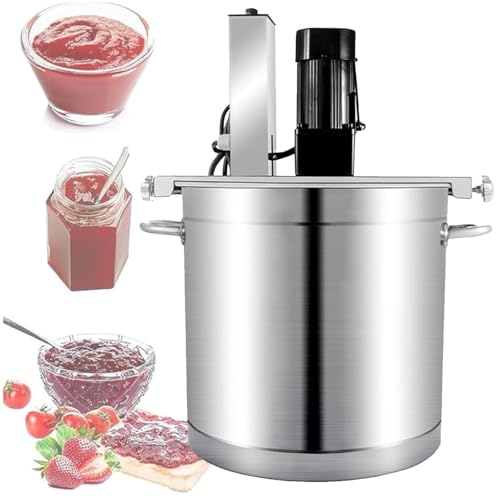 Elektrische Rührmaschine für Marmeladensauce, kommerzielle automatische Rührmaschine, automatischer Lebensmittelmixer, Topfrührer, Marmeladenmixer, mit doppellagigem Rührschaber,40L Elektrische Rührmaschine für Marmeladensauce, kommerzielle automatische Rührmaschine, automatischer Lebensmittelmixer, Topfrührer, Marmeladenmixer, mit doppellagigem Rührschaber,40L von Cashwise