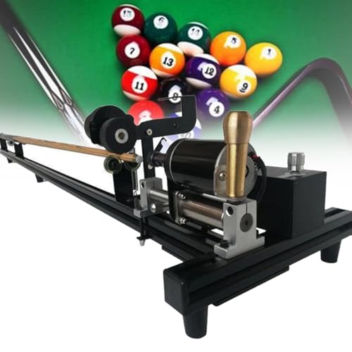 Professionelle Pool-Queue-Drehmaschine, Billard-Queue-Reparaturmaschine, 7-in-1-Multifunktions-Reparaturset für Snooker-Queuespitzen von Cashwise