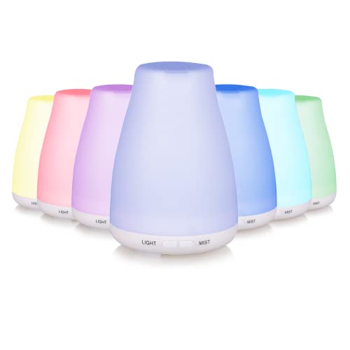 Aroma Diffuser kompakt weiß - Aromadiffuser für ätherische Öle mit LED Licht 3-in-1: Ultraschall Diffusor, Luftbefeuchter und Nachtlicht - 150 ml - aus der Apotheke von Casida