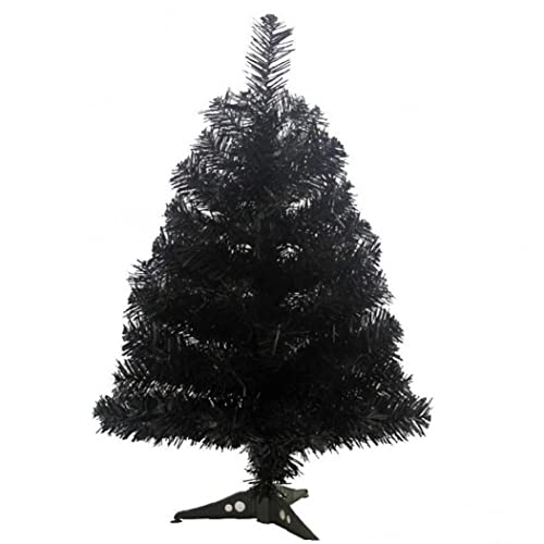60 cm Künstliche Weihnachtsbaum, Kunststoffständer Halter Base Kleiner Weihnachts-Home-Party-dezort (schwarz) von Casiler
