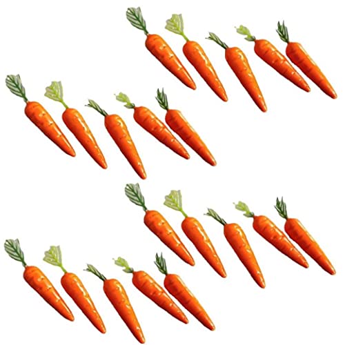 Casiler 20 Stücke Ostern Karotte Ornamente Künstliche Schaumkarotten Simulation Mini-Karotten Für Home Party DIY Crafts Decor von Casiler