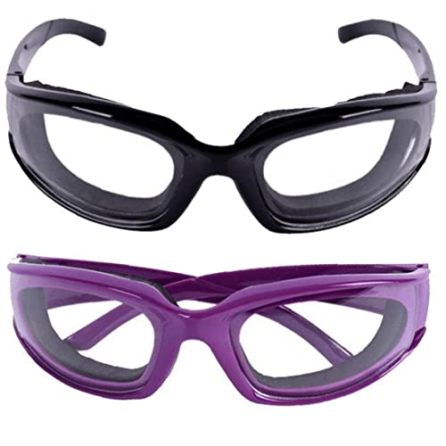 Casiler 2pcs Zwiebelbrillen Spezialwerkzeug Eye Eye Anti-Tear Hacking Schneidgläser Küche Essbar Werkzeug Küche Zubehör von Casiler