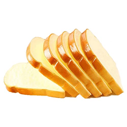 Casiler 6 Pcs Künstliches Brot Gefälschter Brot Simulation Realistisches Lebensmittelkuchen Dessertmodell Für Dekorationsplätze Requisiten von Casiler
