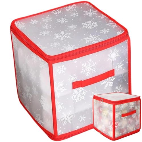 Casiler Aufbewahrungsbox Für Weihnachtsschmuck, Aufbewahrungsbehälter Für Weihnachten, Organizer-Tasche Trennwänden – Für Bis Zu 64 Weihnachtsschmuck-Dekorationen Casiler Aufbewahrungsbox Für Weihnachtsschmuck, Aufbewahrungsbehälter Für Weihnachten, Organizer-Tasche Trennwänden – Für Bis Zu 64 Weihnachtsschmuck-Dekorationen von Casiler