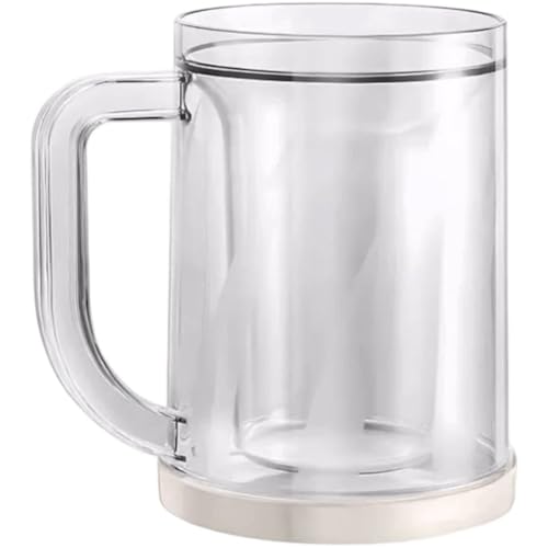 Casiler Doppelwandiger Bierkrug Für Den Gefrierschrank, Durchsichtiger Bierkrug, Gefrorener Becher Henkel, Bierbecher Für Den Gefrierschrank, Eisbecher Für Whiskygetränke, Gefrierbarer Weinbecher Casiler Doppelwandiger Bierkrug Für Den Gefrierschrank, Durchsichtiger Bierkrug, Gefrorener Becher Henkel, Bierbecher Für Den Gefrierschrank, Eisbecher Für Whiskygetränke, Gefrierbarer Weinbecher von Casiler