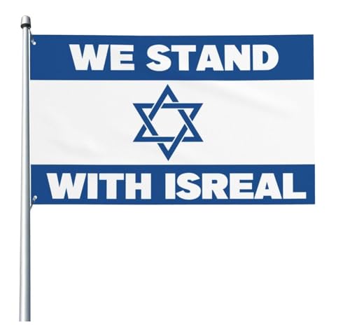 Casiler Israel Flagge Doppelseitige Nationalflaggen Messing -grommeten Israel Banner Loch Polyester Israel Nationalflag 90x150 cm von Casiler