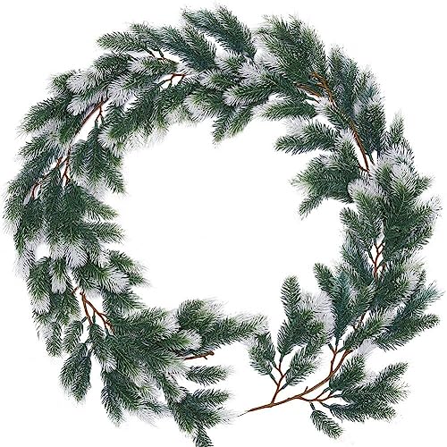 Casiler Künstliche Weihnachtsgirlande Kiefernnadeln Girlandengrüne Pflanze Für DIY Girlandkranz Gartendekoration von Casiler