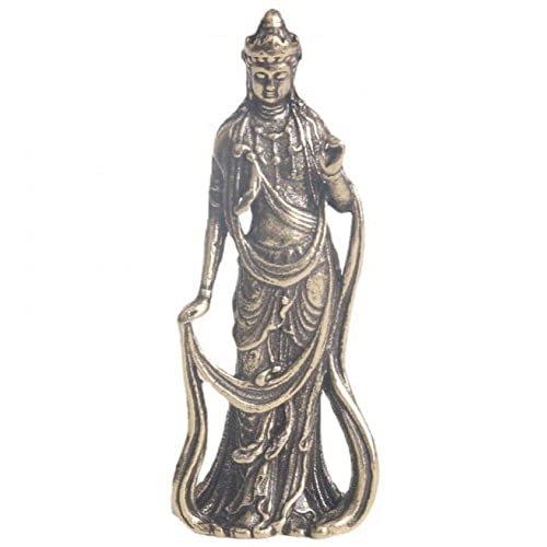 Casiler Messing Stehende Buddha Statue Bodhisattva Mahasthamaprapta Statue Für Wohnkultur Und Meditation von Casiler