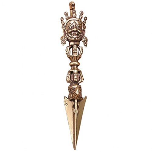 Casiler Pure Copper Horsehead Vajra Stößel Desktop Orament Antique Messing Figuren Dekorationen von Casiler