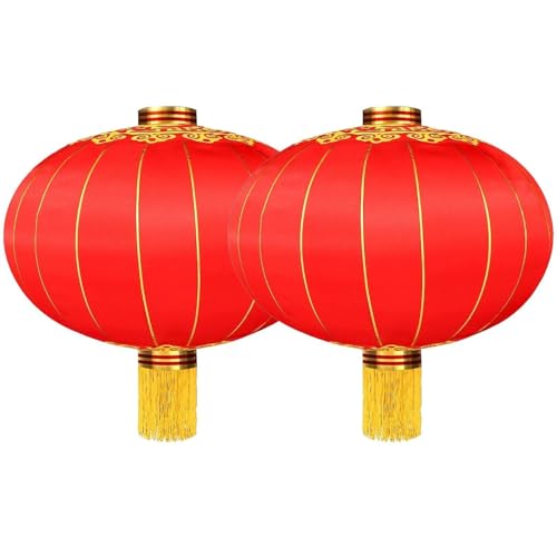Chinesische Neujahrslaternen, 2 Pcs Rote Laternen Für Das Chinesische Frühjahrsfesthochzeitsfestival -Restaurant Party Dekoration von Casiler