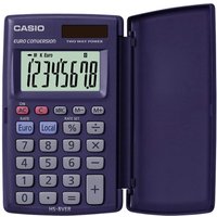 HS-8VERA Taschenrechner 8-stellig mit 360° umschlagbarer Schutzklappe, Solar-/Batteriebetrieb von Casio