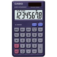 CASIO SL-300VERA Taschenrechner Solar/Batterie 8-stellig mit Euro-Umrechnungsfunktion von Casio