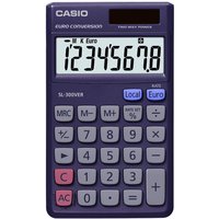 SL-300VERA Taschenrechner Solar/Batterie 8-stellig mit Euro-Umrechnungsfunktion von Casio