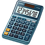 Casio MS-88EM Tischrechner 8-stelliger LCD-Monitor Blau von Casio