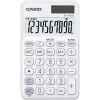 Casio SL-310UC Taschenrechner Weiß Display (Stellen): 10solarbetrieben, batteriebetrieben (B x H x von Casio