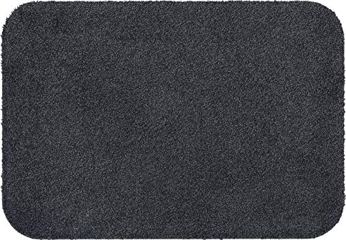Casita Fußmatte Carlos Anthrazit-Schwarz, 40x60 cm, innen und außen, waschbar von Casita Living