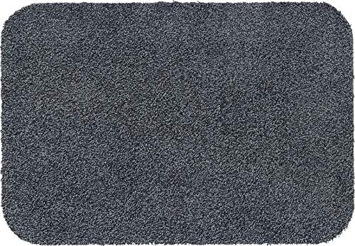 Casita Fußmatte Carlos Granit-Schwarz, 55x90 cm, innen und außen, waschbar von Casita Living