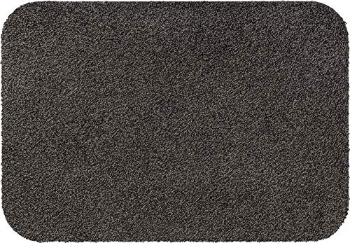Casita Fußmatte Carlos Taupe-Schwarz, 55x90 cm, innen und außen, waschbar von Casita Living