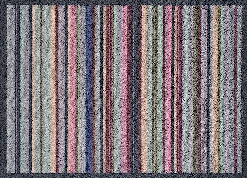 Casita Living Design Vibrant Stripe 50x70 cm, innen und außen, waschbar, bunt von Casita Living